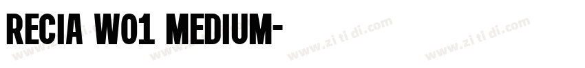 Recia W01 Medium字体转换